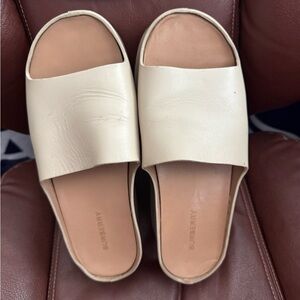 Burberry Women's Tan Slide Mules